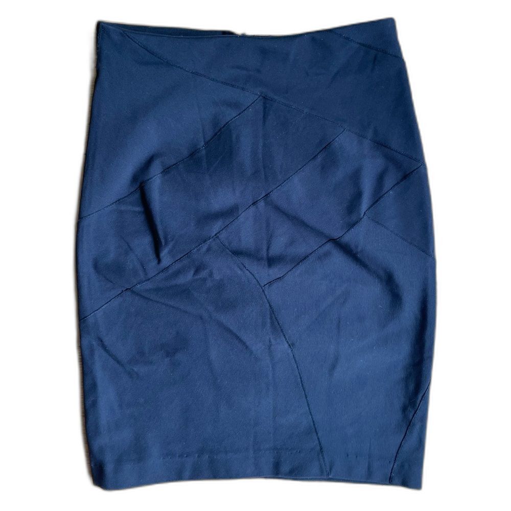 Theory Black Ponte Bandage Style Pencil Skirt Sz 2